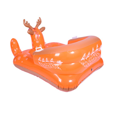 Outdoor Inflatable reindeer animal Snow sled for Adults