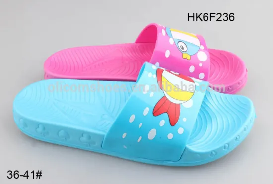 Lovely PVC slide sandal women wholesale