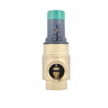 Glosok Brass Injap Bypass Tekanan Pembezaan Laras untuk HVAC