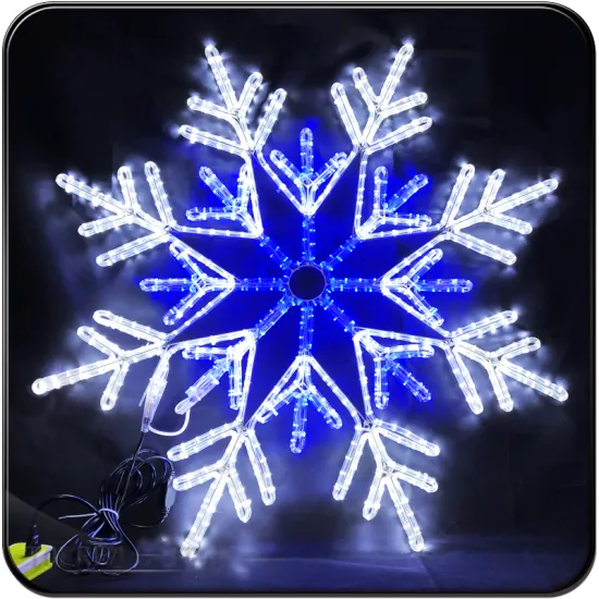 LED large snowflake lights new year decoration