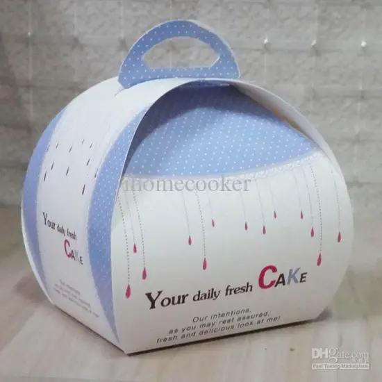 Cake Packaging Box with Handle Wholesale Wedding Cake Box Carry Box
