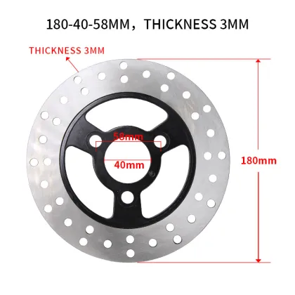 High Quality Silver Black 3mm 180mm Disc Brake for Motorcycle - Little Princess