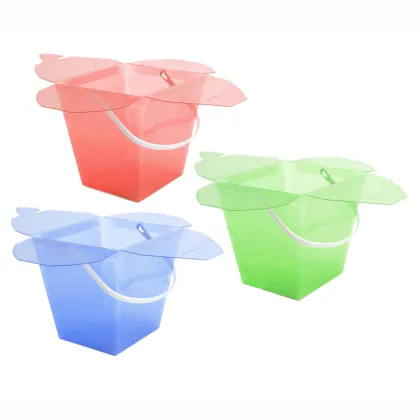 green luxury plastic gift and flower box