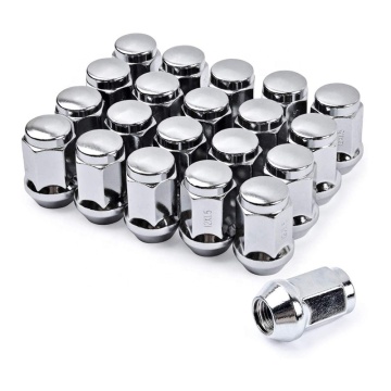20PCS M12X1.5カスタムカーホイール用のチタンクロムドングリラグナット