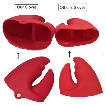 Garras de lobster personalizadas mits de silicone suportes de pote
