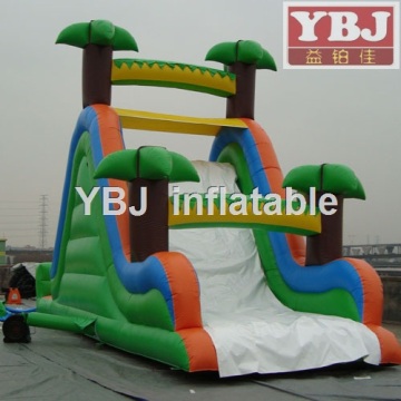 Torpical tree inflatable water park slides for sale