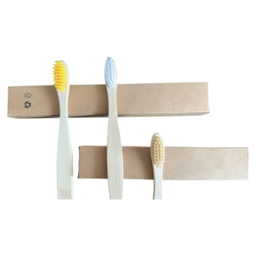 100% Organic Eco-Friendly Bamboo Toothbrush with Custom Packaging