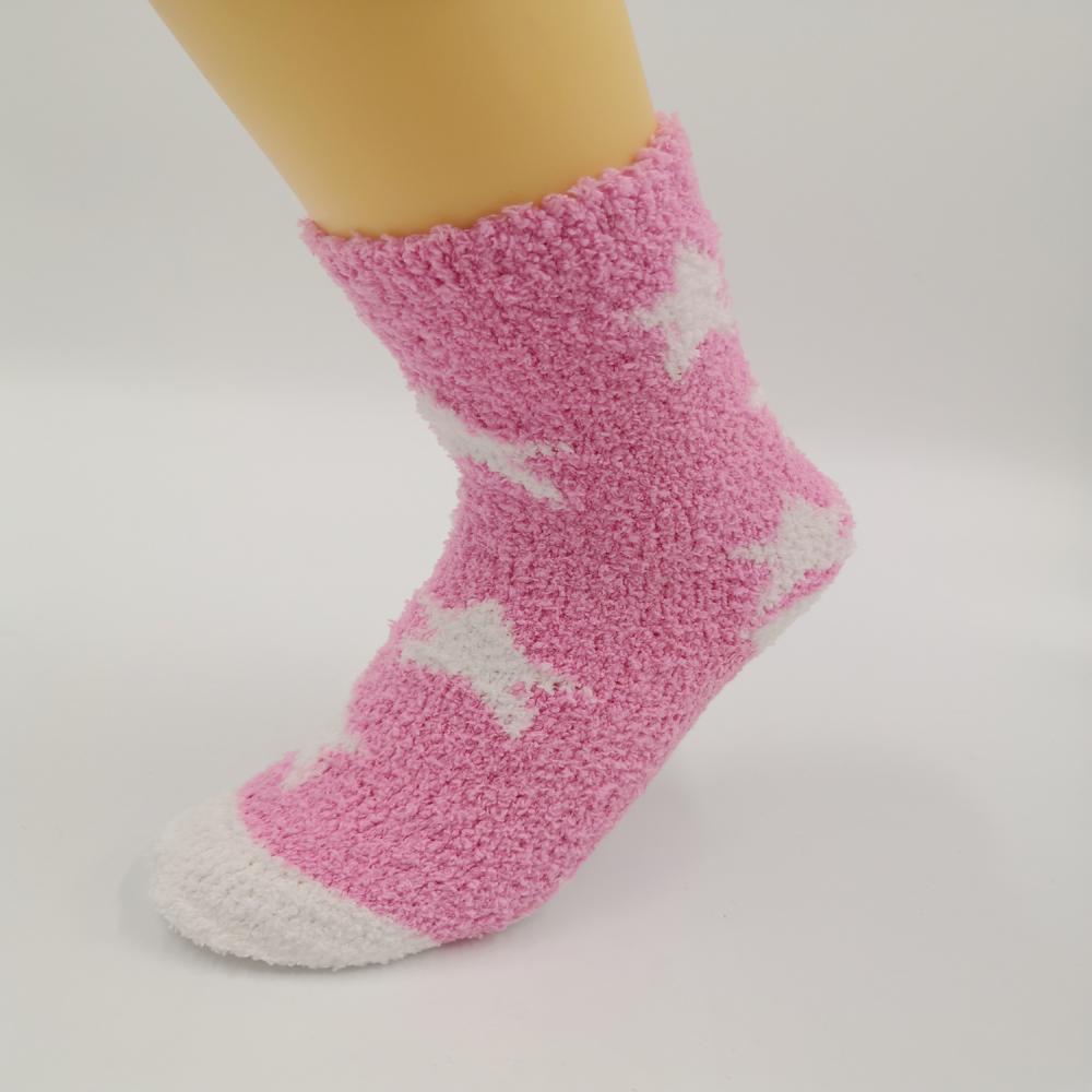 Оптовая популярная звезда дизайн детские микрофибры милые носки