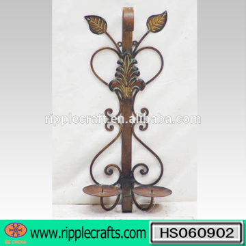 Scrolled Antique Brown Metal Wall Sconces Wholesale