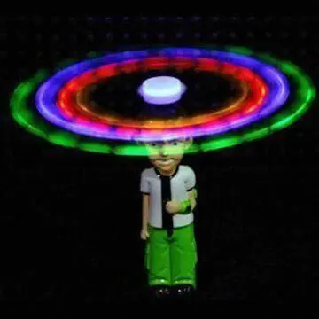 Plastic Light-up Toy Good for Promotional Proposes, LED Lighted up Flashing and Fighting Toy