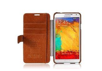 Genuine Leather Phone Case For Note 3 N9002 , Phone Case Wi