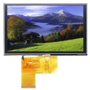 5 Inch Landscape IPS LCD 800x480 Display Module with Resistive Touch and RGB Interface