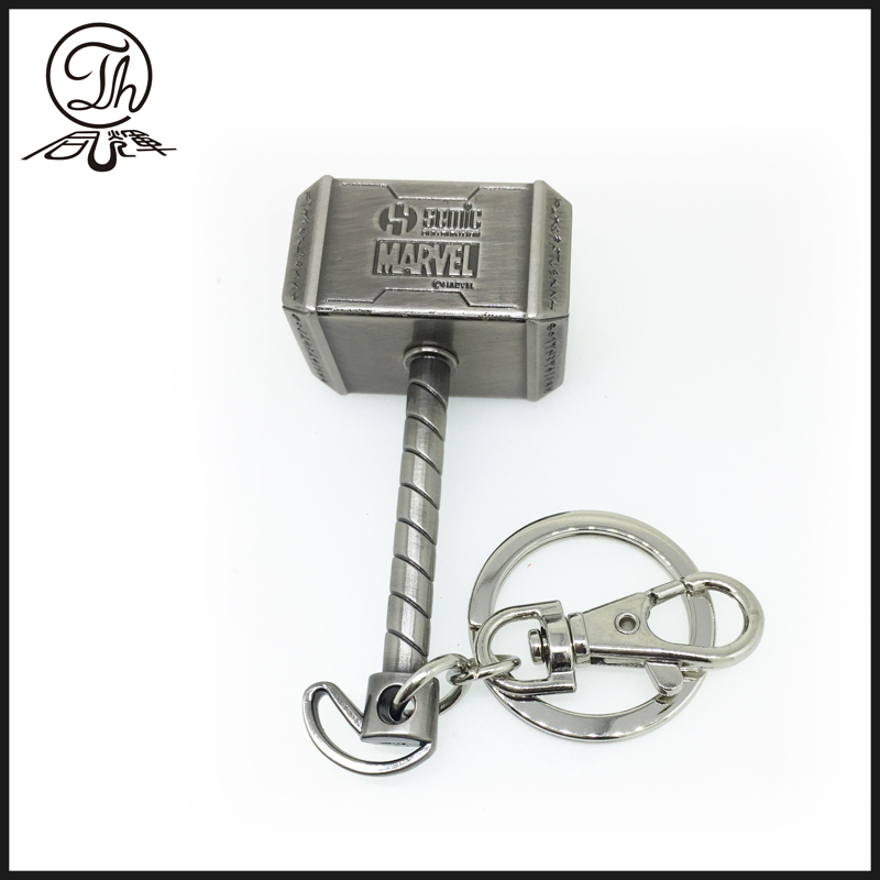 Marvel key ring with Thor Hammer metal key rings