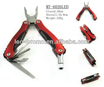 LED flashlight outdoor knife with tools