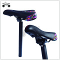 Sillín hueco de bicicleta color negro flor mtb