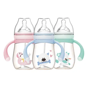 Korea Natural Plastic Baby Water Milk Storage Feeding Bottle