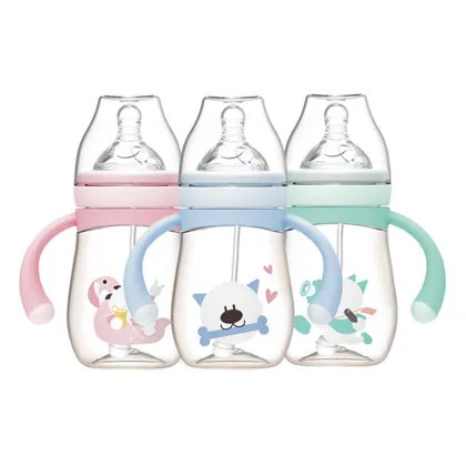 Korea Natural Plastic Baby Water Milk Storage Feeding Bottle