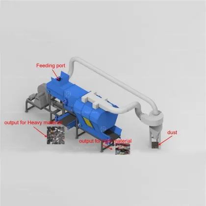 High Speed Air Blower Fan Drum Magnetic Air Cyclone Separator