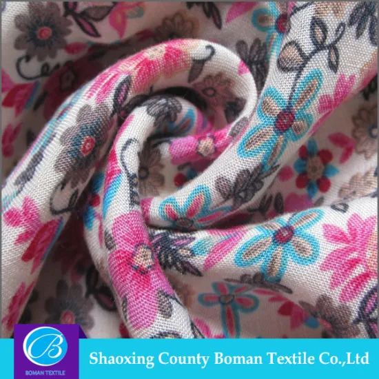 Textile fabrics supplier Latest design Wholesale Plain spun rayon printed fabric