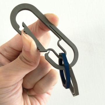High-Grade T4 Titanium Keychain Carabiner for EDC Outdoor Activities