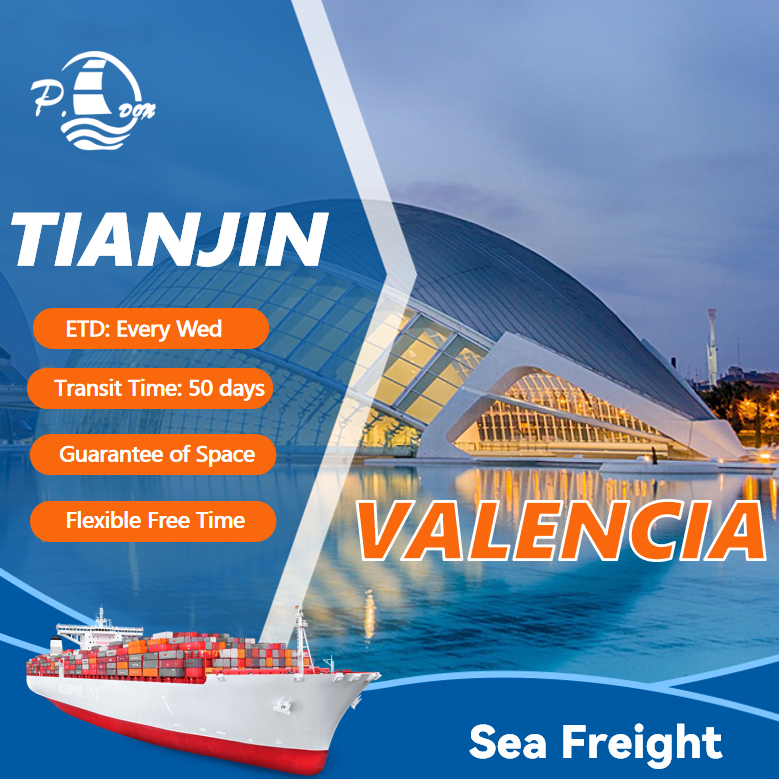 SEA FREIGHT FROM TIANJIN TO Valencia