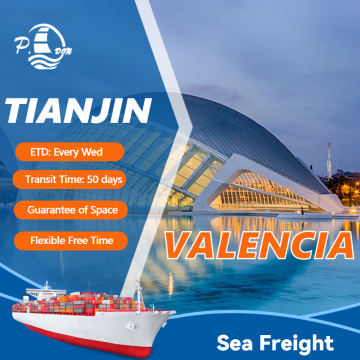 Shipping from Tianjin to Valencia