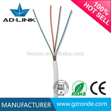 BC/CCA 2 pair flat/round cat3 network cable 1/2 pair telephone cable