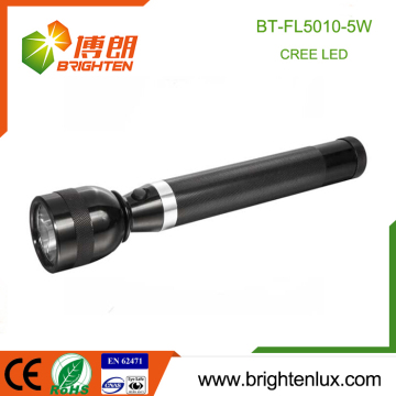 بيع المصنع بالجملة للشرطة القابلة لإعادة الشحن قوية بعيدة المدى XPG 5W Torch Cree Flashlight مع بطارية ثلاثية الأبعاد