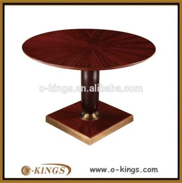 Custom-made round wooden dining table for sale