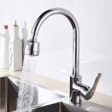 Ningbo Factory Plastic Chromed 360 Rotate Bubble Water Saving Kitchen Faucet