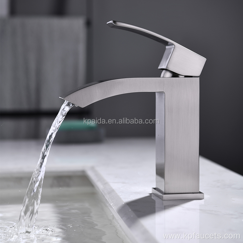 Stainless Steel Bathroom Vanity Waterfall Wash Taps