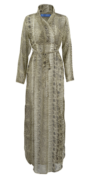 Snake - like waist long dress
