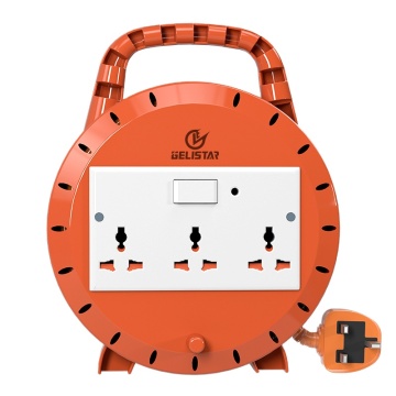 GELISTAR Universal Power Strip with Retractable Cord and 5m Extension