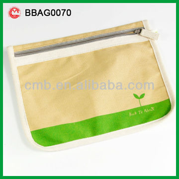 Eco Fabric Zipper File Pocket