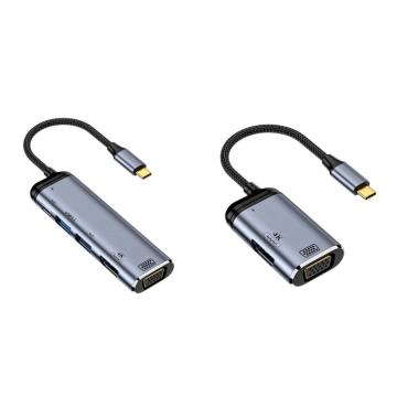 USB C Hub Type C Hub USB3.1 OTG 4 Port Multi-Splitter Adapter for Macbook Pro/Air, iPad, Matebook