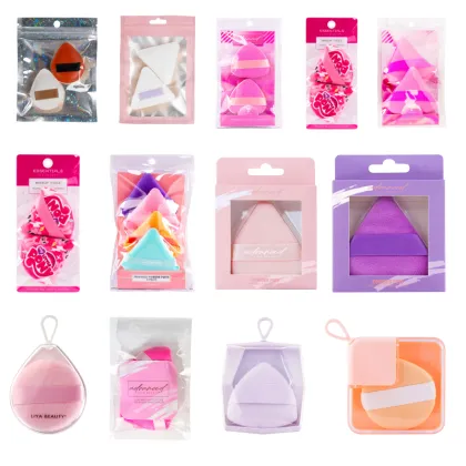 Unique Colors Soft Puff Factory Price Powder Puff with Ribbon