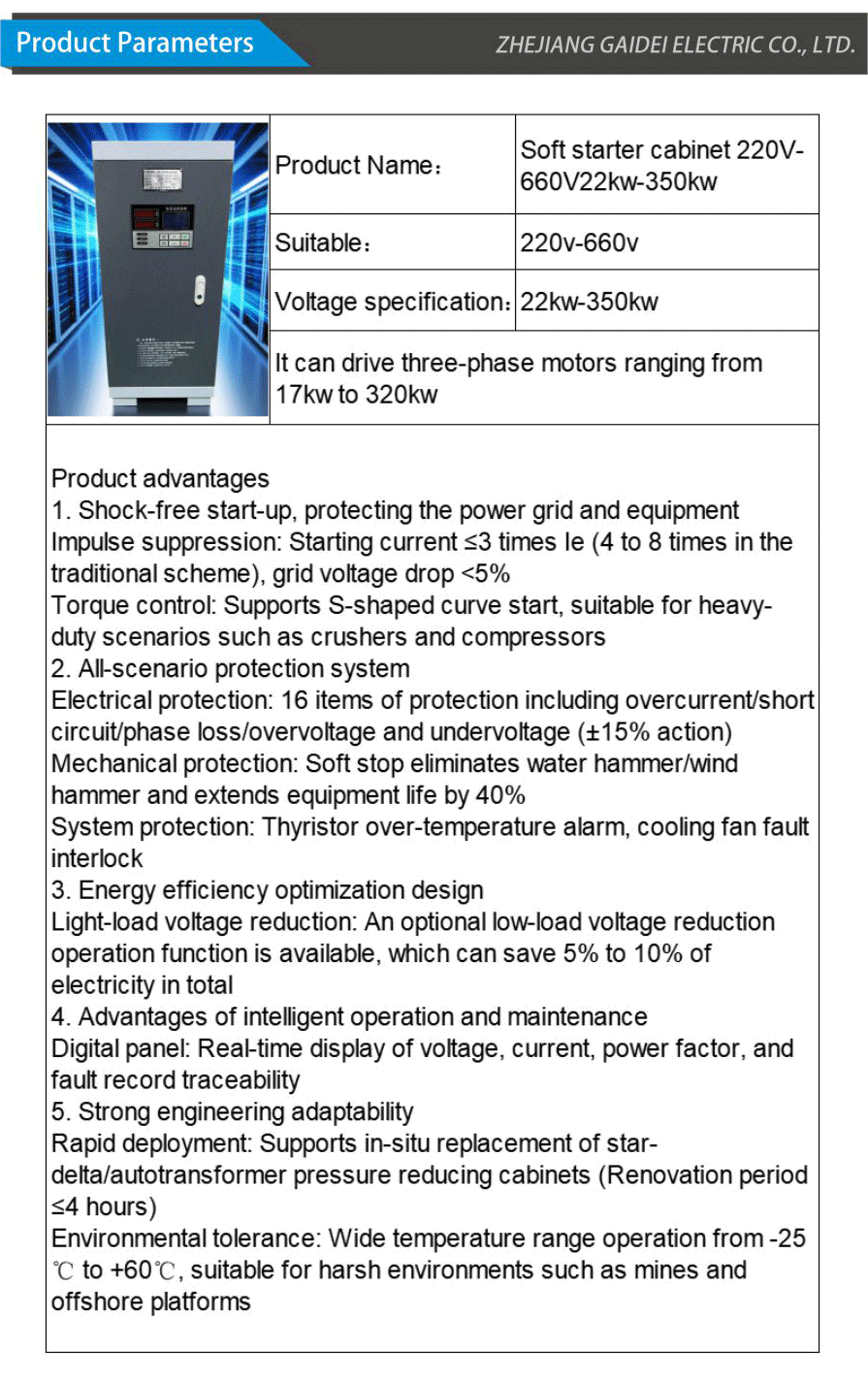 Soft starter cabinet-xiangqing2-GD048