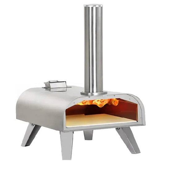 Pizza Oven Gas 21.6 Inch Wooden Wood Fired Stainless Steel Pizza Oven Wood Pizza Oven Outdoor