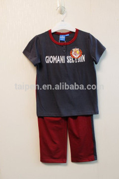 Fashion Summer Children Boys Sport Set Short Sleeve Casual 2 Pcs Set TP-8441