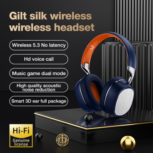 Retro Play and Brushed Metal Decoration Headphone