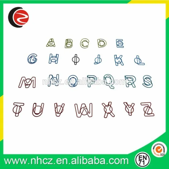 creative,high quality,cheap price letter metal card clip