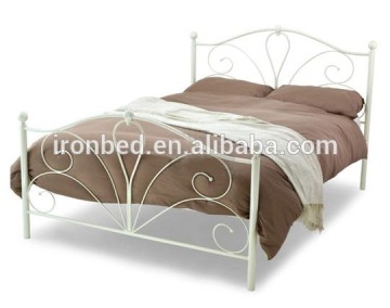 2015 China Modern high quality new fashion style bedroom metal bed