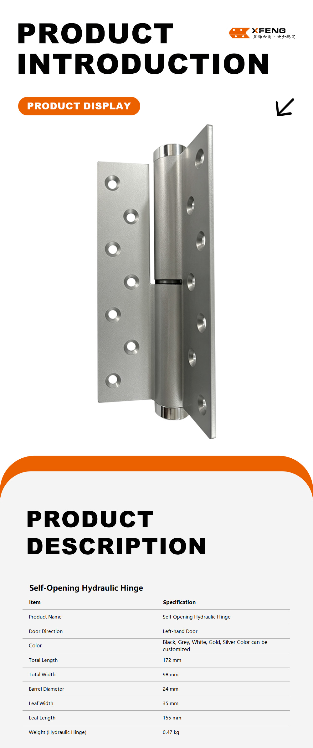 1-Self-Opening Hydraulic Hinge-x