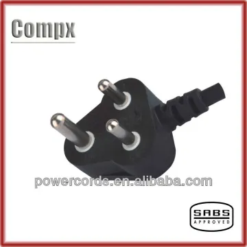 16A 250V South Africa SABS 3 pin plug
