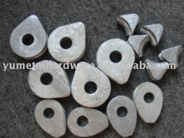 Hot dip galvanized casting thimble