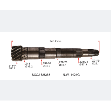 OEM514086A Manual Gearbox Synchronizer Shaft for Fiat 14*63