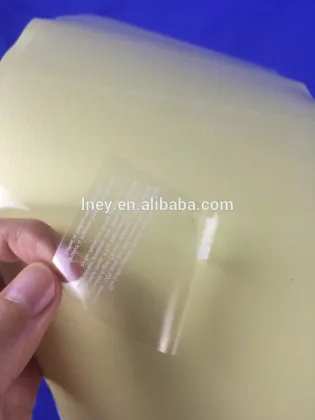 Clear adhesive private label sticker printing/clear waterproof plastic sticker