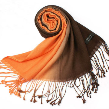 Dressy Womens Italian Woolen Scarves Ombre Colour