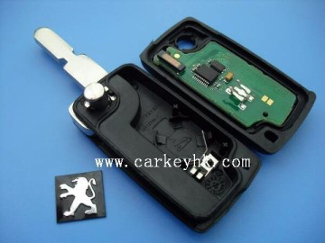 Novel Item &Promotion Peugeot 406 2 buttons flip remote key CE0536 433 MHz ID46 T14 Chip for car flip key shell