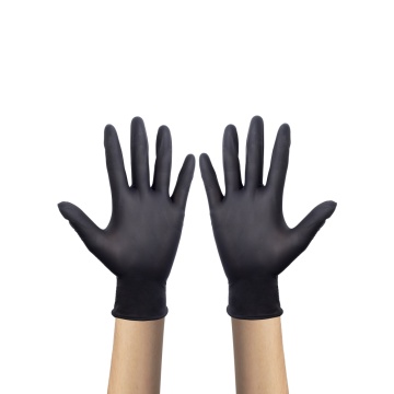 Black Industrial Powder Free Nitrile Rubber Gloves